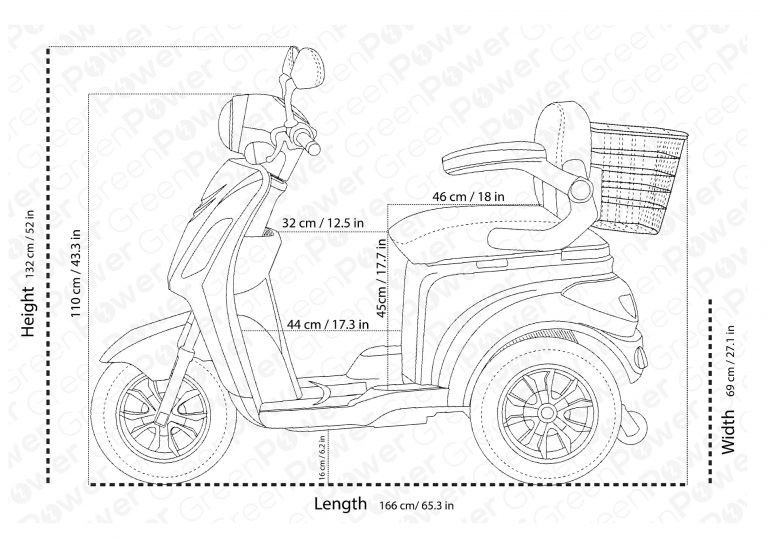 Electric Mobility Scooter ZT500 - Green Power